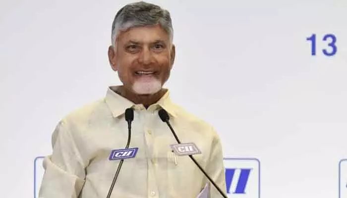 AP CM Chandrababu highlights green energy and data center investments in Vizag, promising all permissions within 45 days.