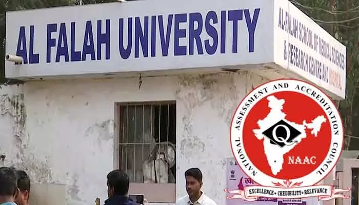Following the Delhi blast arrests, it emerged that Al-Falah University misled students by claiming NAAC accreditation for its colleges despite not having it. NAAC has issued a show-cause notice, demanding a response within 15 days.