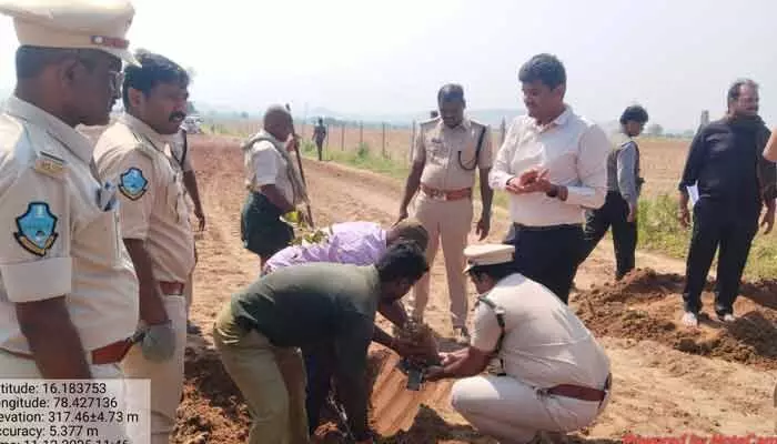In Nagar Kurnool’s Nallamala, 200 forest staff planted saplings on 15 acres of illegally encroached forest land.