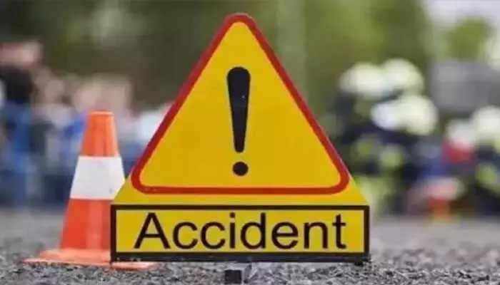 One person died and another is critical after a car collided with an unidentified vehicle on Sadashivpet bypass.