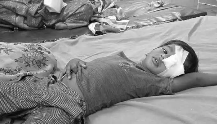 In Farukh Nagar village, a 3-year-old child, Ritvik, lost an eye in a stray dog attack. Villagers demand immediate action from authorities.