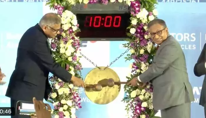 Tata Motors Commercial Vehicles division enters stock market independently post de-merger.