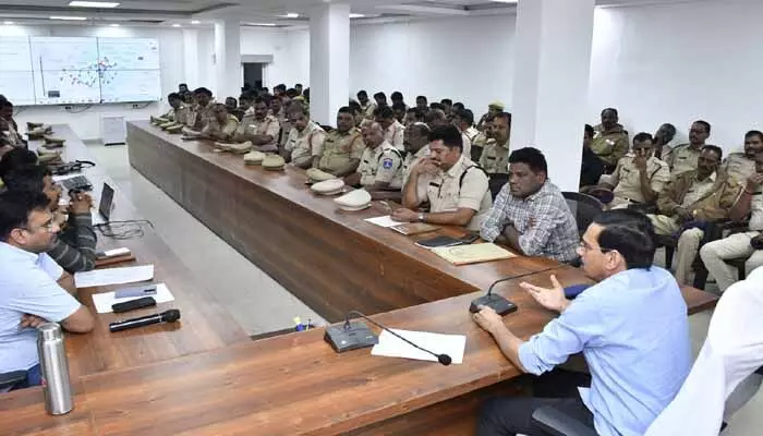 Heavy police deployment for the third phase of Gram Panchayat elections in Sangareddy district covering 207 villages.