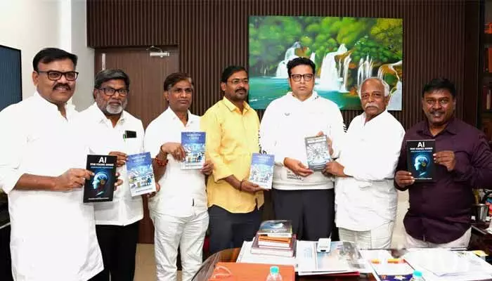 IT Minister Sridhar Babu praised journalist Swami Muddam for authoring India’s first AI books, considering a state-level launch of the works.
