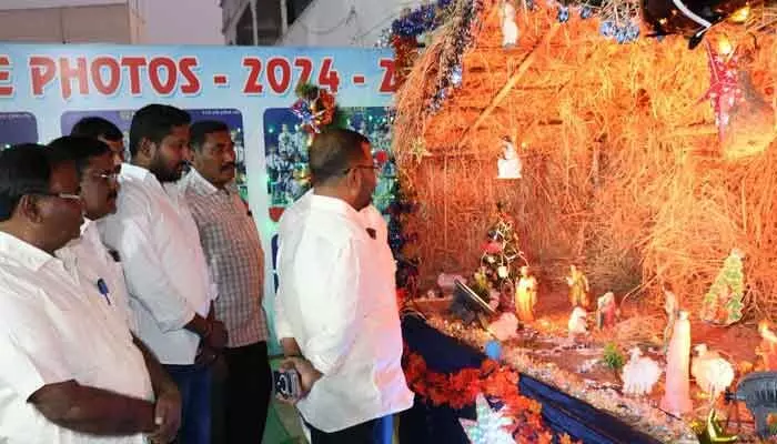 Mini Christmas celebrations were held grandly in Fatima Nagar under the Catholic Reddy Association with public representatives attending.