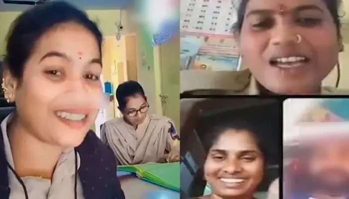 Lady constable Premalatha came under fire for going live on Instagram during duty hours in uniform. Officials are preparing departmental action.