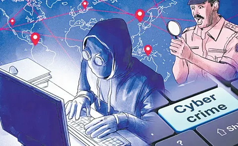 Hyderabad cyber police arrested two men for aiding a Dubai-based cyber gang that cheated a woman of ₹1.95 crore through a digital arrest scam.
