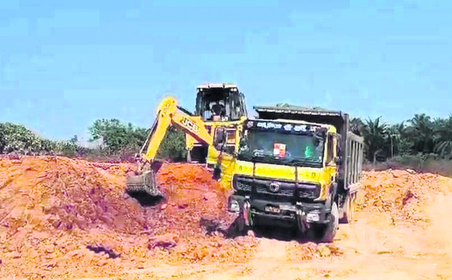 In Shankarapetnam, police filed a case against three individuals for illegal sand transport without permission and seized the vehicles.